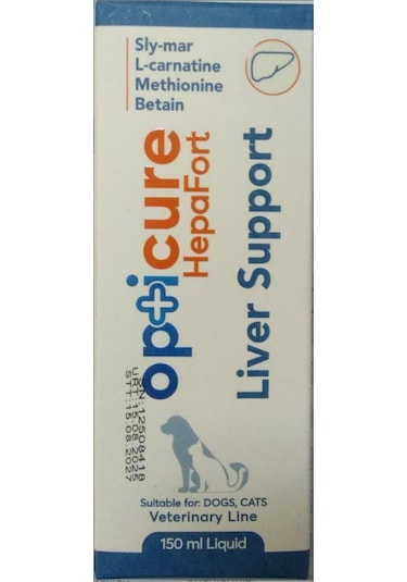 Opticure Hepafort Liver Support Kedi Ve Köpek Sıvı Karaciğer Desteği 150ml