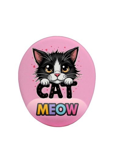 Cat Meow Bilek Destekli Mouse Pad