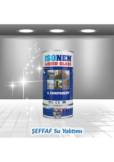 Isonem Lıquıd Glass (Sıvı Cam) Şeffaf Zemin Su Yalıtımı 4 Kg 4 Kg (427273307)