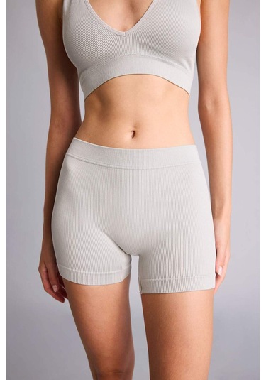 Defacto Lastikli Bel Gri Seamless Fitilli Boxer I0628ax26hsgr52 Gri-gr52