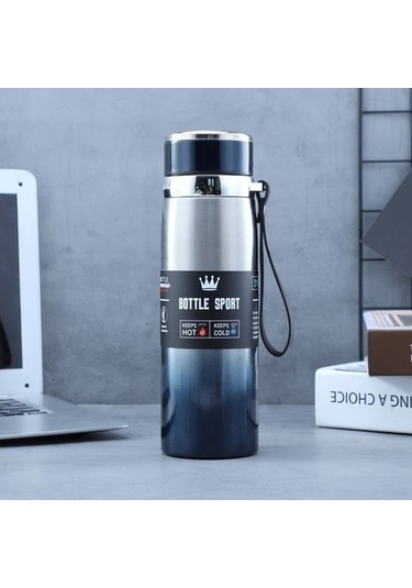 Ykd Store Taşınabilir Paslanmaz Çelik Kettle 600ml, Dış Mekan Kullanımı İçin Mavi 1 L Mavi