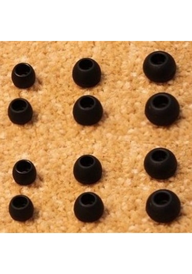 Folinda 4.5mm İç Çaplı Silikon Kulaklık Ucu, 24 Adet 12 Çift S/m/l, Gürültü Yalıtımı, Uzun Süre Konfor, Siyah/beyaz Rastgele Gönderim Diğer