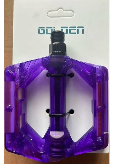 Bisiklet Pedalı Fp - 812 Şeffaf Mor Platform Pedal Bilyalı