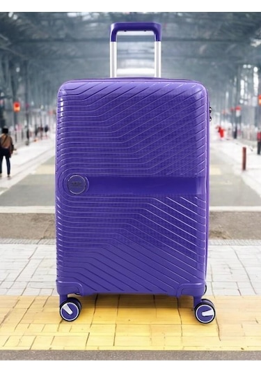 Ççs Mor Valiz Büyük Boy Tsa Şifreli Mor