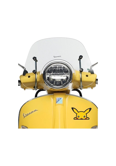 Pikachu Motorsiklet, Laptop, Kask, Araba Sticker 14x9 Cm