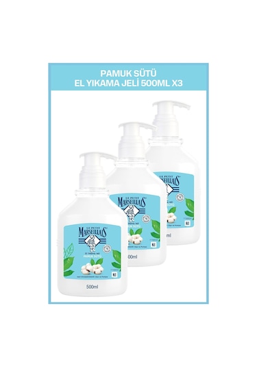 Le Petit Marseillais Sıvı Sabun Pamuk Sütü 500 ML x3