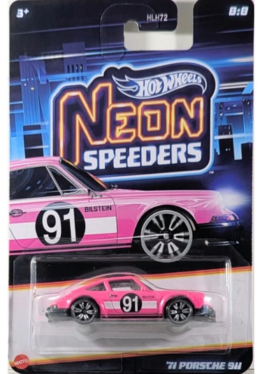 2026 Serisi Hot Wheels Neon Speeders '71 Porsche 911 Pembe
