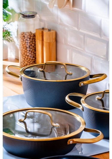 Ultimate Pro 7 Parça Tencere Seti - Siyah