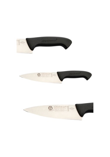 Sürdövbisa F61051 Plastik Pimsiz Sap Şef Bıçağı Çok Renkli