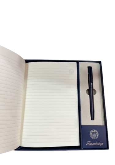 Fenerbahçe Premium Defter & Kalem Hediye Seti Özel Tasarım Lacivert Kutulu