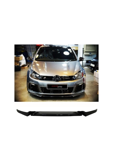 Vw Golf 6 R Ön Lip Piona Black 3 Prç Abs Plastik 2008 - 2012