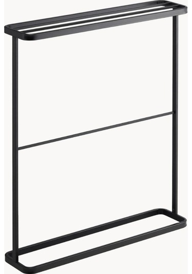 Kule Metal Banyo Havlu Askılığı Siyah