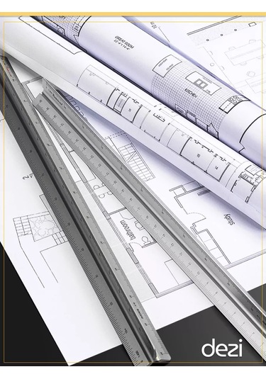 Alttex Çizim İçin 30 Cm Metal Üçgen Cetvel 195668219 Gümüş