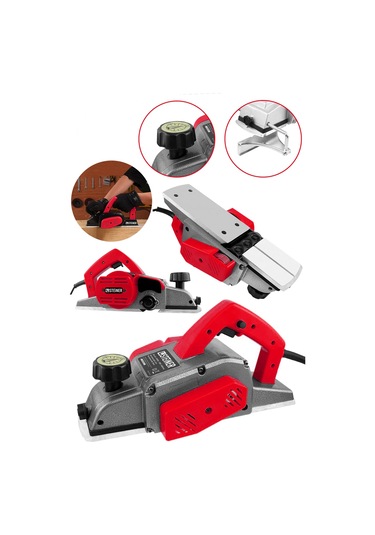 Steiner 4200 Watt Sjs Bakır Sargılı Planya Rende Makinesi Kırmızı