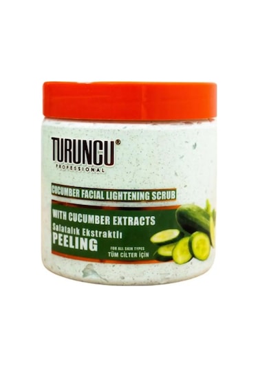 Turuncu Scrub Yüz Temizleme Peeling 500 Ml Salatalık Ekstratlı