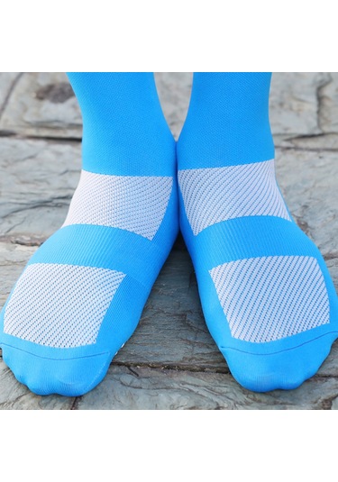 Yuntech01 Spor Bisiklet Çorapları Dış Mekan Kullanıma Uygun, Nem Emici, Kayma Önleyici, Dayanıklı, Sarı, Beden L 40-45 Sarı