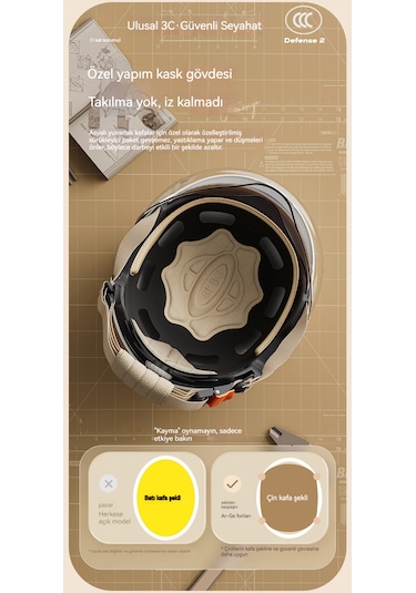 Eternal Luck 3c Kulak Koruma Sıcaklığı Four Seasons Elektrikli Araç Kaskı Beyaz