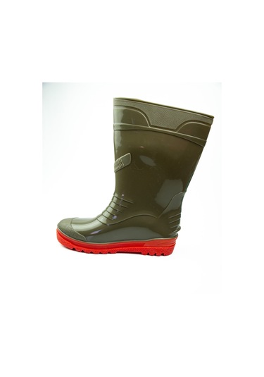 Babalı 2026 Doğan Haki Kısa Kadın İş Çizmesi 28 Cm Siyah