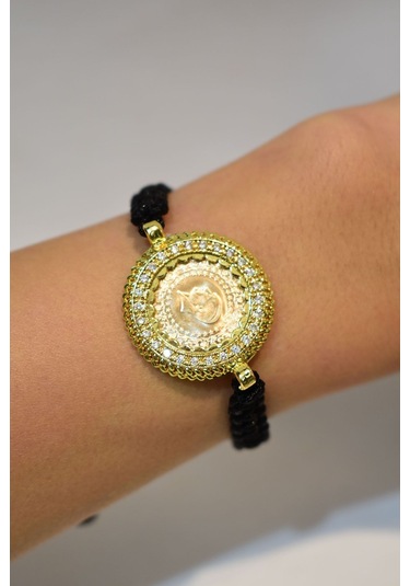 Yenigün Kuyumculuk  22 Ayar Çeyrek Altınlı Taşlı Çerçeveli Bileklik