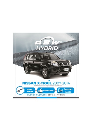 Nissan X-Trail Ön Silecek Takımı (2007-2014) RBW Hibrit