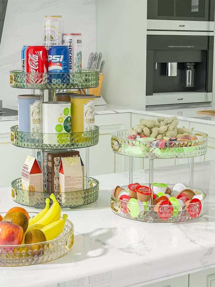 Online Select Baharat Ve Kozmetikler İçin Dönen Stand Tepsi 27 Cm 284497593 Siyah