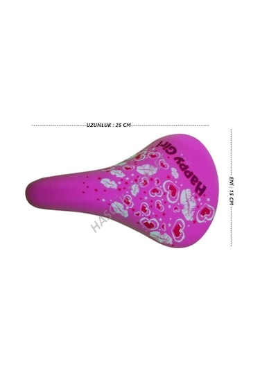 Hsgl Bisiklet Pembe Askılı Sepet Püskül Elçik Sele Bisiklet konfo