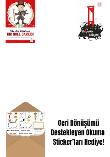 Bir Noel Şarkısı + İki Şehrin Hikayesi + Okuma Sticker'ları