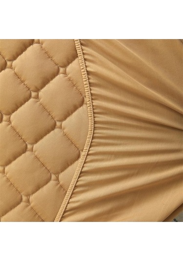 Novahub 3 Adet Mor 150x200cm Pamuklu Yumuşak Yatak Örtüsü + 2 Adet Yastık Kılıfı Elastik Kaymaz Levha Yatak Örtüsü Seti Mor