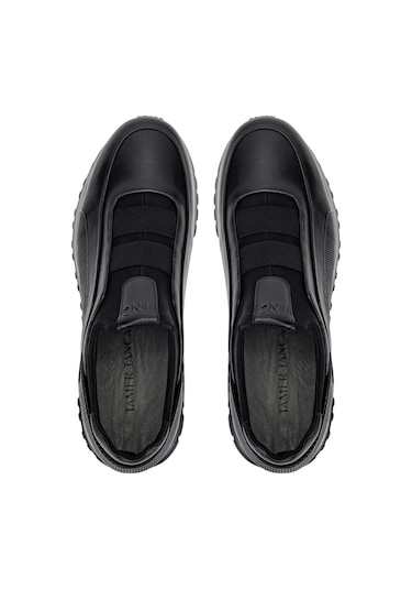 Tamer Tanca Erkek Hakiki Deri Siyah Casual Ayakkabı 383 6094 Erk Ayk Y24 Sıyah Slvr Siyah - Gümüş