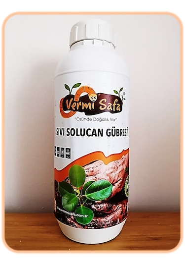 %100 Organik Vermisafa Solucan Gübresi 2 KG Katı + 1 L Sıvı