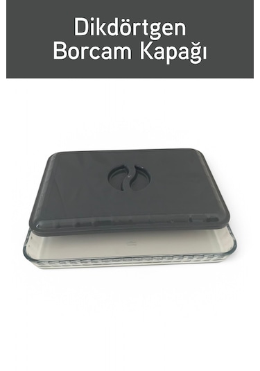 İronika Plastik Borcam Kapağı Dikdörtgen Antrasit