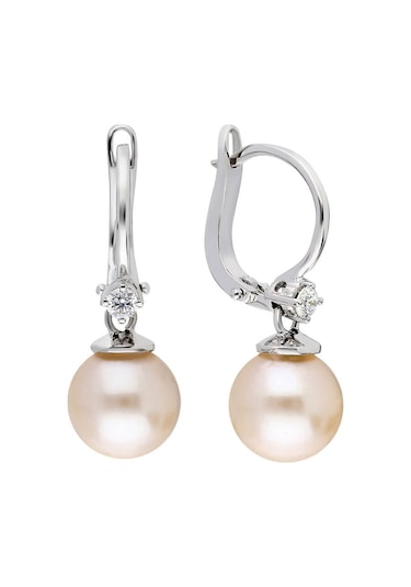 Sirius G Renk Pırlanta Taşlı Inci Küpe 0817E0006