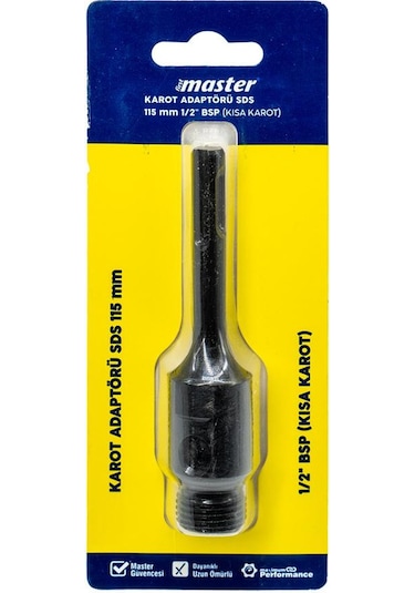 Master 530495 Sds Plus Soketli Tip Duvar Delme Karot Panç Adaptörü 115 Mm