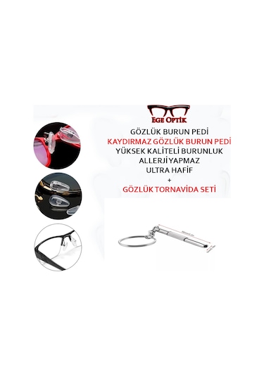 Havalı Gözlük Burun Pedi -Yumuşak Silikon Plaket Burunluk