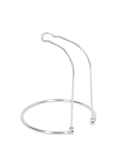 Xiyyadms Stokaj Makinesi Rafı, Paslanmaz Çelik, Hafif Ve Ayrılabilir, Dairesel Taban, U-şekilli Üst Çerçeve, Sabit Konumlandırma, Spinning Makinesi Depolama Ve Gösterim İçin Kısa Tip Gümüş