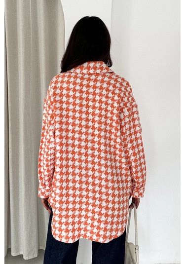 Kazayağı Gömlek Turuncu Turuncu