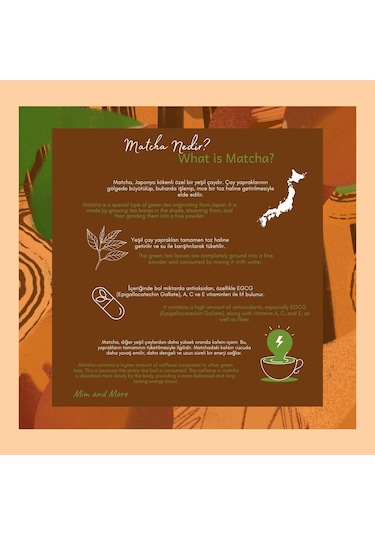 Mim and More Hazelnut Matcha Fındıklı Matcha 50 G
