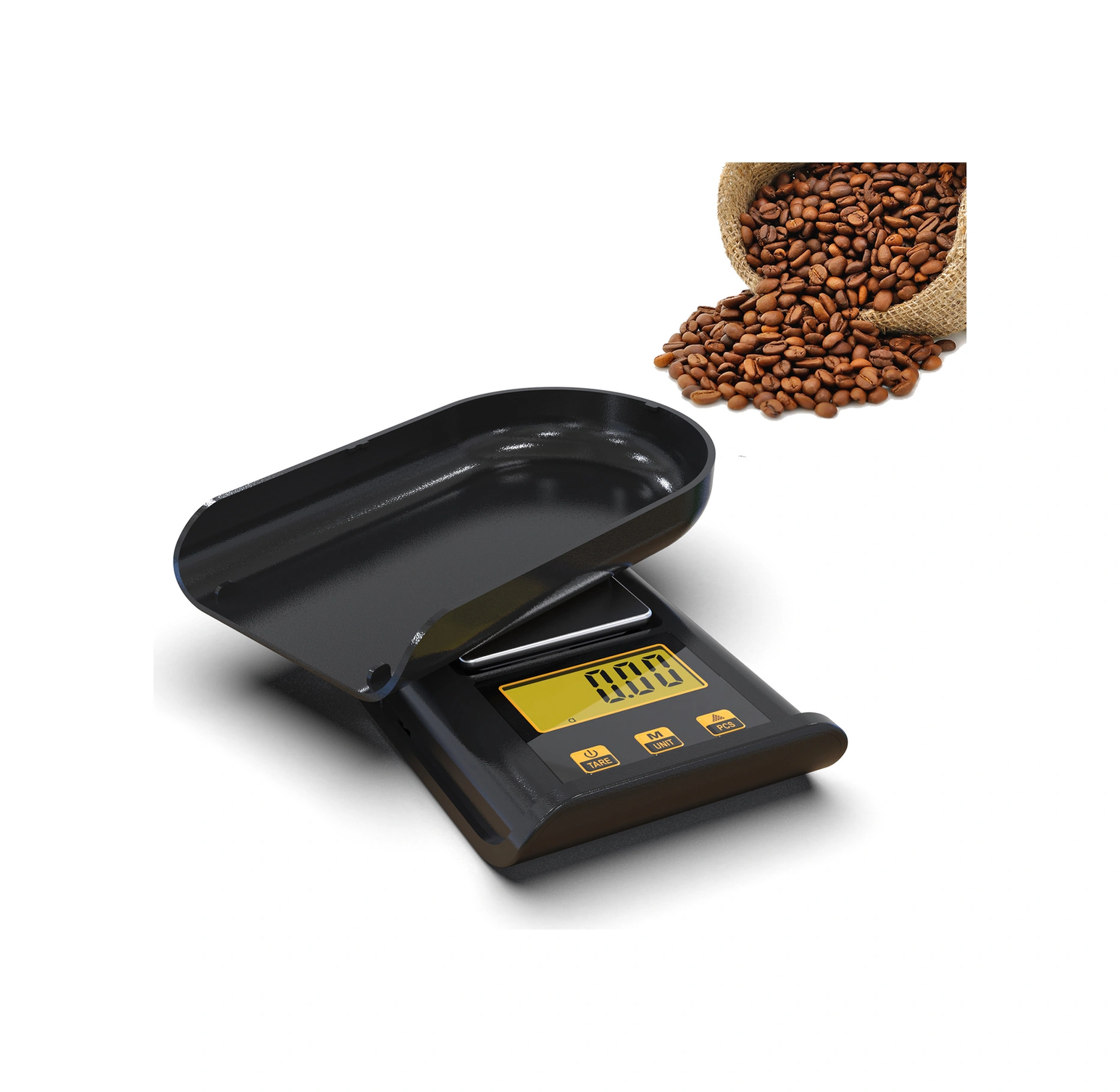 Youmex Taşınabilir 0.01g Hassasiyetli Dijital Terazi - 500g Kapasite, 6 Ölçü Birimi, Tare Ve Sayım Fonksiyonu, Paslanmaz Çelik Yüzey, Pil Dahil Değil Siyah