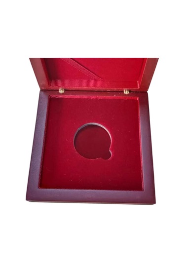 Dolıty Para Ahşap Kutu Organizatör Kutusu, Argent Toplama Kırmızı