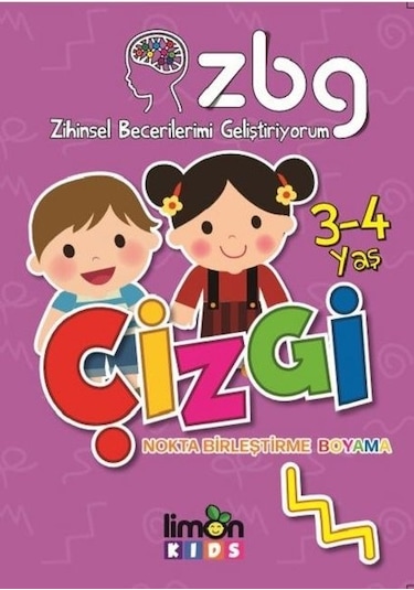 Çizgi 3-4 Yaş-Zihinsel Becerilerimi Geliştiriyorum- Limonkids