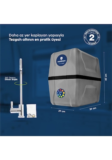 11 Aşamalı 9 Litre 384005324 Yumuşak Içimli Su Arıtma Cihazı