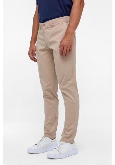 Süvari Bej Regular Armürlü  Pantolon
