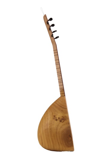 Telli Çalgı Yapım Kısa Sap Oyma Dut Çiçek Motifli 40 Tekne Profesyonel Bağlama