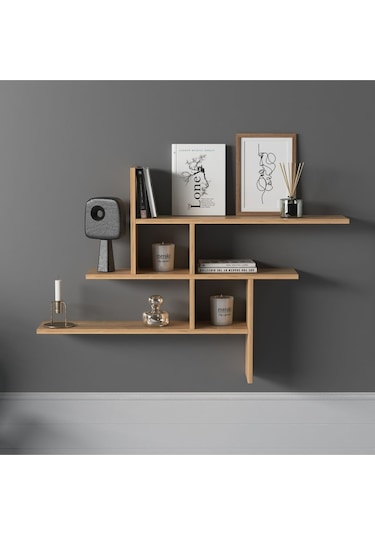 Germen Duvar Rafı Meşe