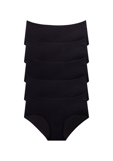 5Li Kadın Yüksek Bel Külot Elastan Pamuklu Ince Lastik Kaliteli