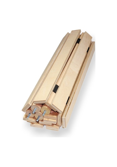 Asudehome Ahşap Katlanabilir Rulo Kamp Masası - Çantalı Piknik Ma