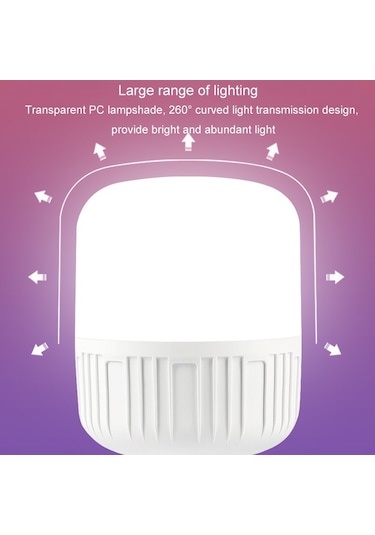Sones 60w Led Ampul E27 Vidalı Enerji Tasarruflu Lamba Üçlü Savunma Ampulü Ev Fabrika Aydınlatması Ekonomi
