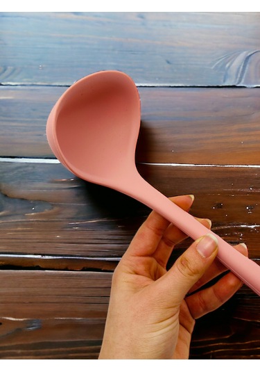 Sert Uçlu Isıya Dayanıklı Silikon Kepçe Kaşık Seti 28/22/20cm Smn