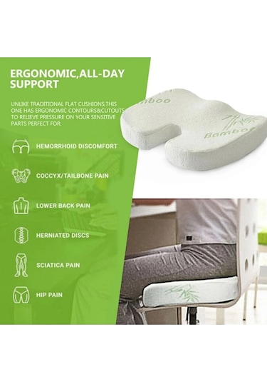 Hemoroid Basur Kuyruk Sokumu Oturma Simidi Minderi Yastığı Visco