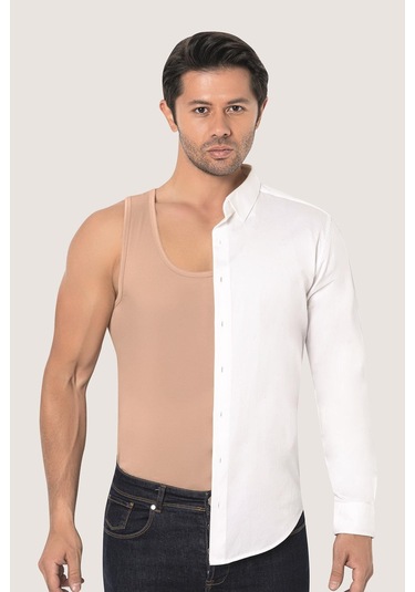 Erkek Ten Rengi Penye Atlet %100 Pamuk 3'lü Paket Ten